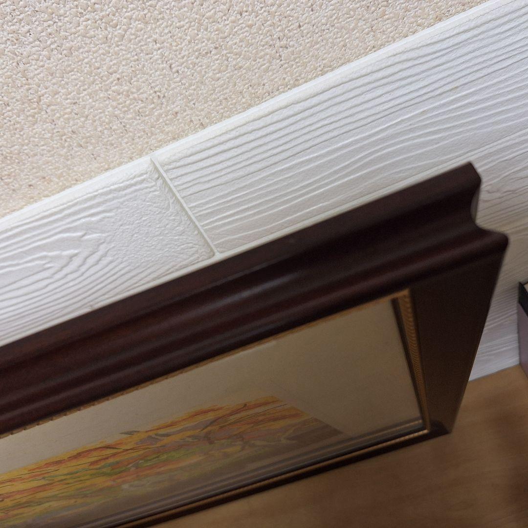 渡辺裕司 木版画「秋色（武家屋敷）」15/40 額装 現代の浮世絵師