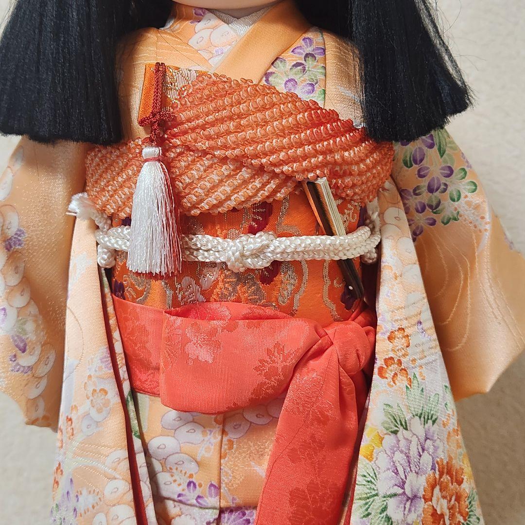 市松人形 男の子と女の子 2体セット 日本人形 正絹の衣装 本松 昭和レトロ