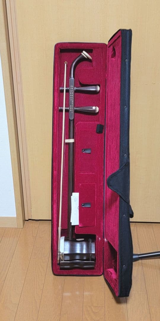 二胡 替えの弦とケース付き セット