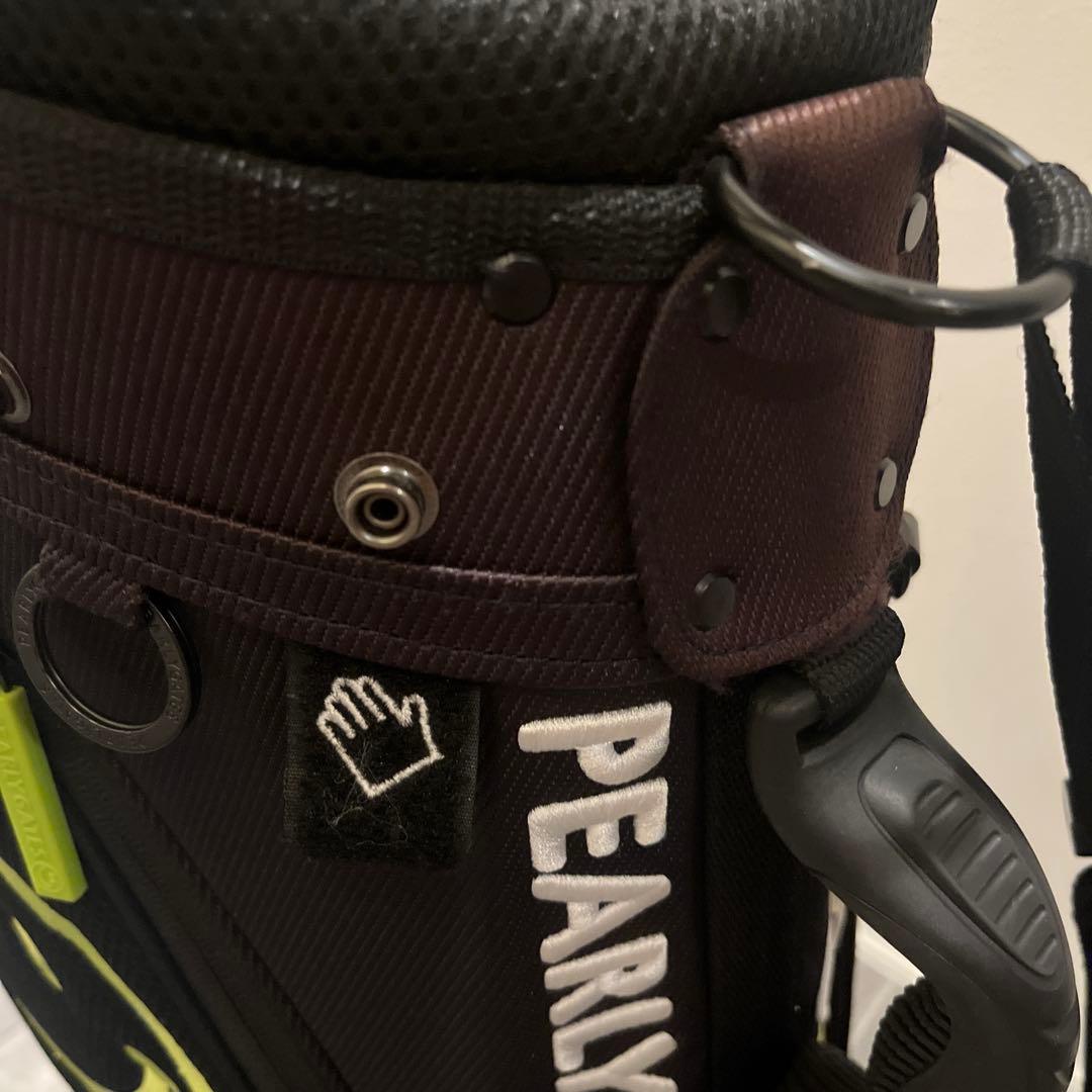 PEARLY GATES キャディバッグ スタンド付き ネイビー/グリーン