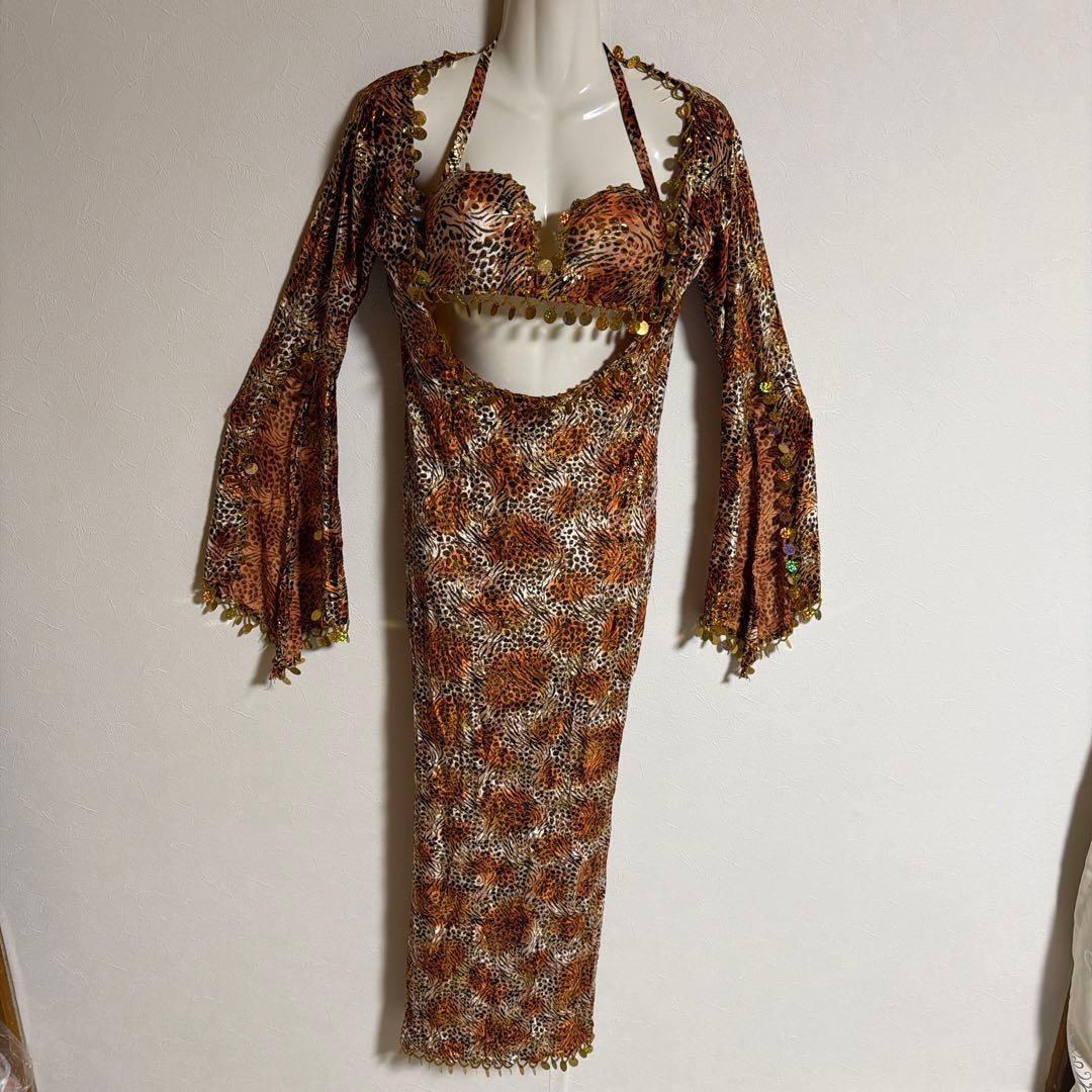 レオパード柄 ベリーダンス セットアップ