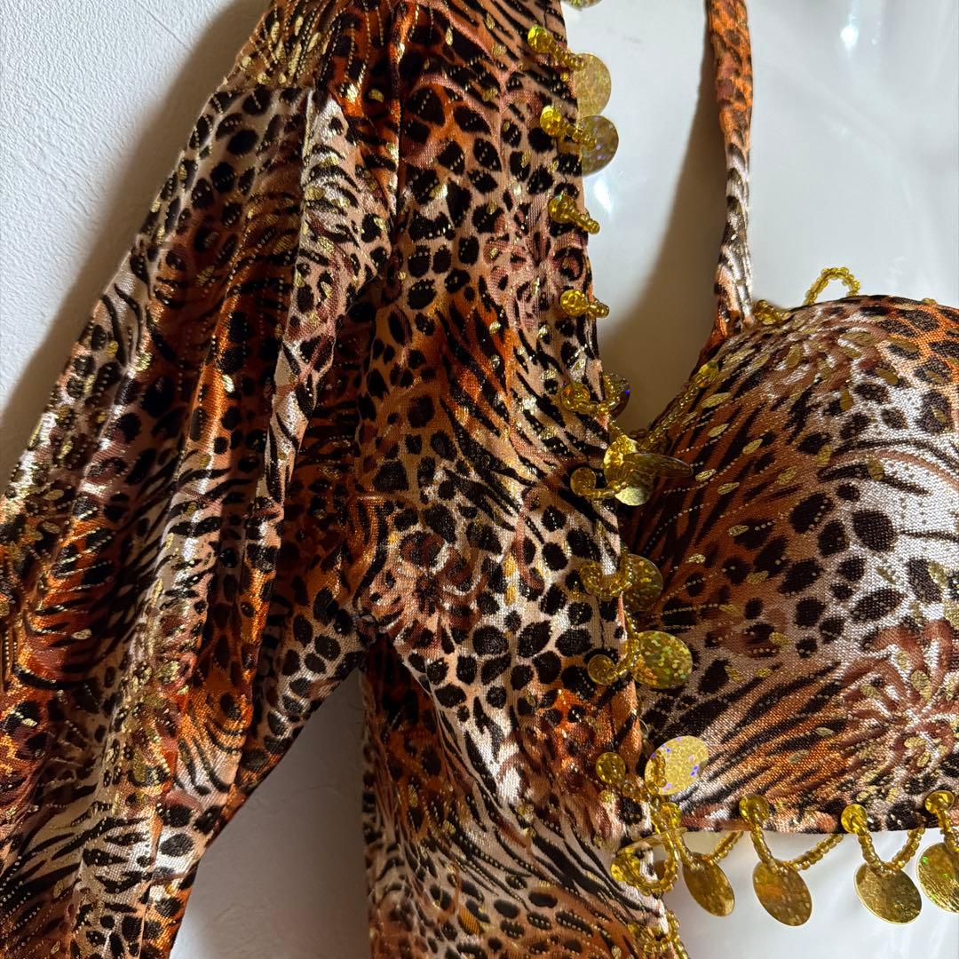 レオパード柄 ベリーダンス セットアップ
