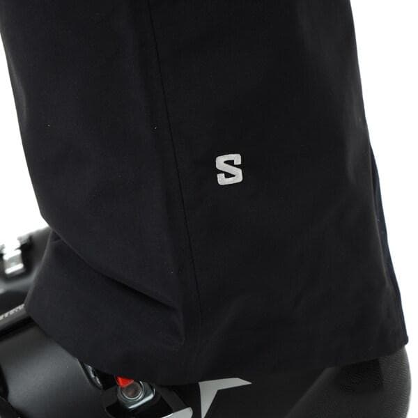 未使用 SALOMON メンズ アブソルート 3L ビブ スノーパンツ S 黒