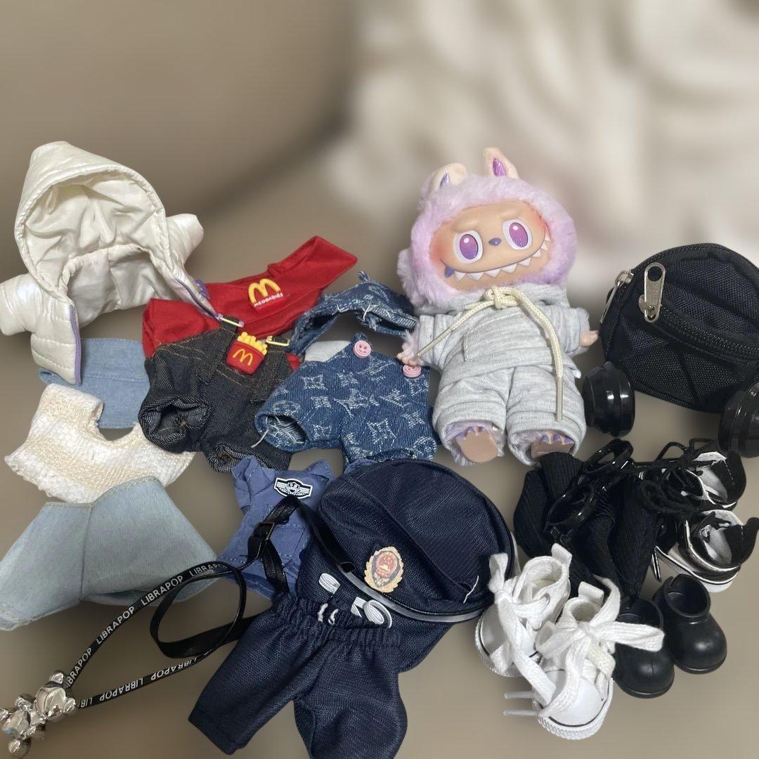 正規品ラブブとぬいぐるみ用着せ替え服と靴セット