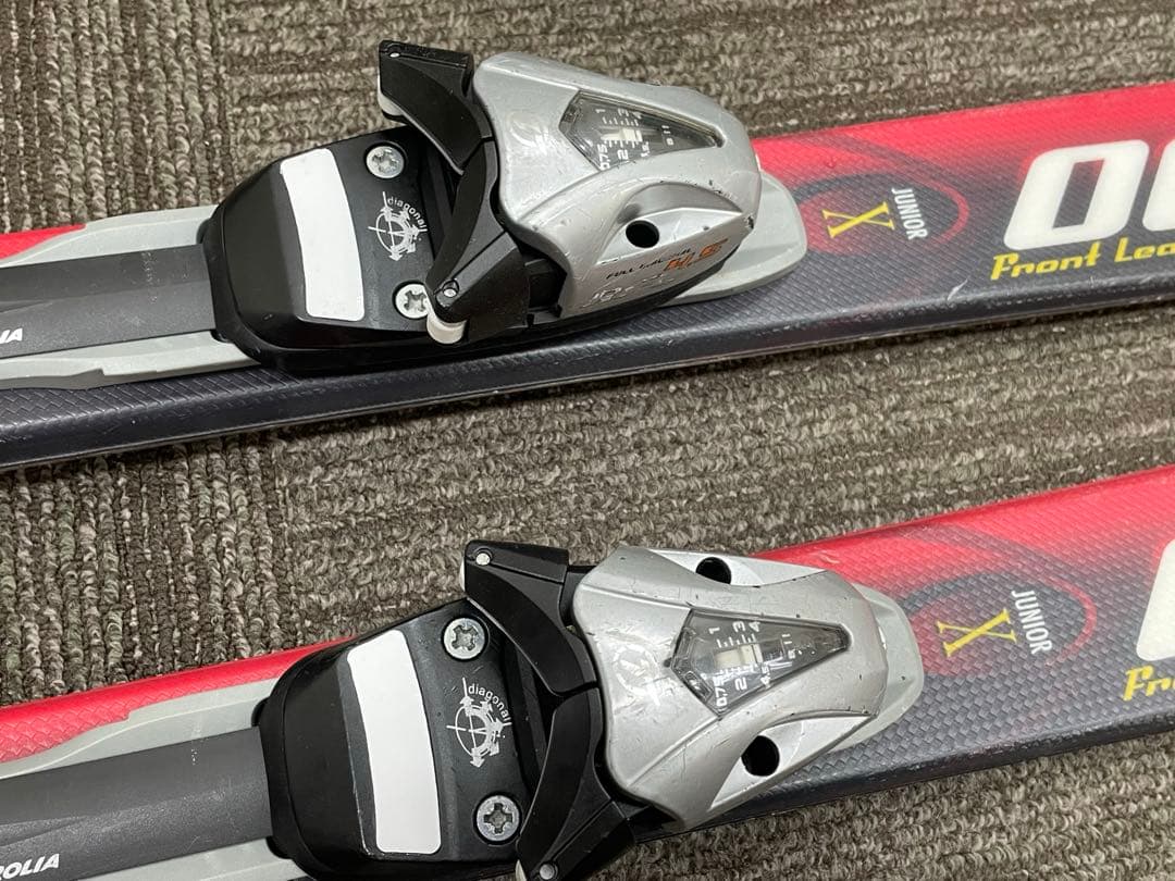 【中古】ジュニア用スキー板 OGASAKAレッド/ブラック130mm