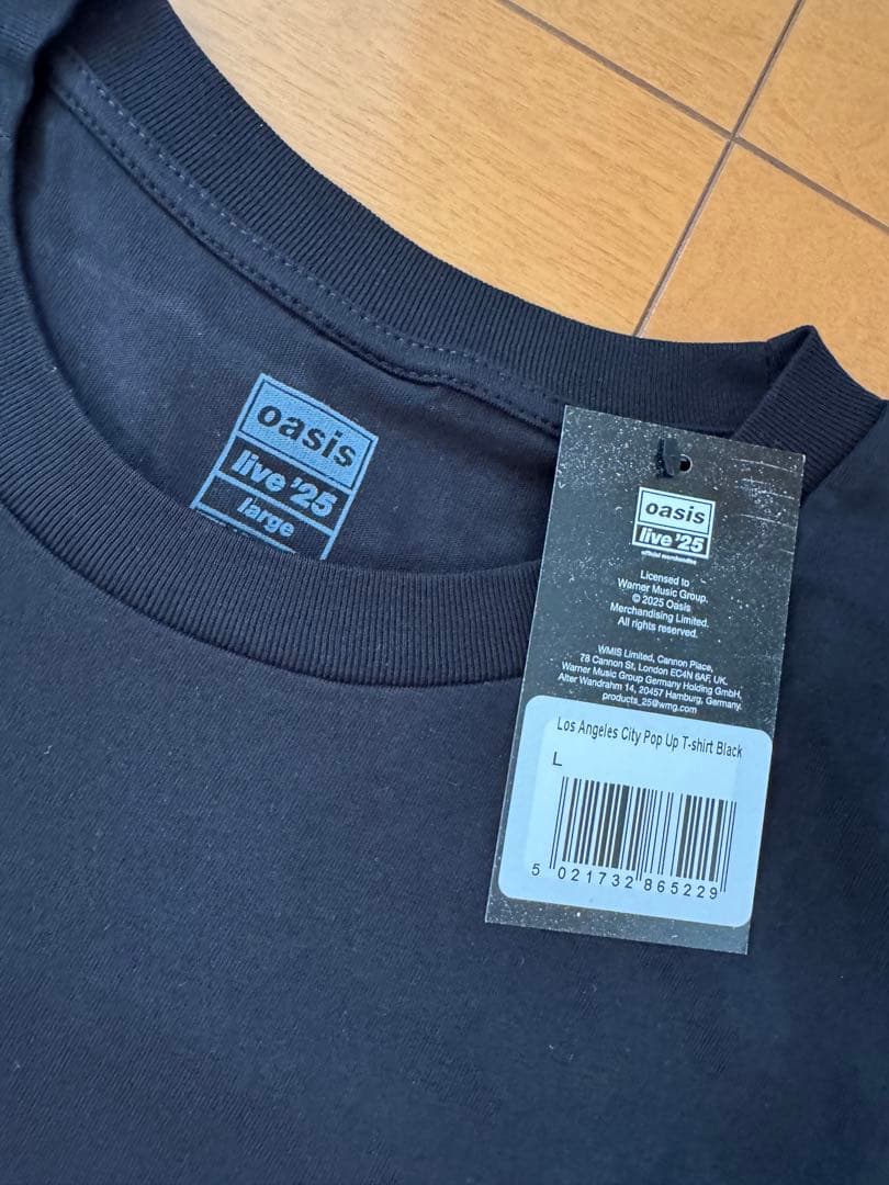 Oasis Live '25 Tシャツ　Lサイズ　新品の正規品