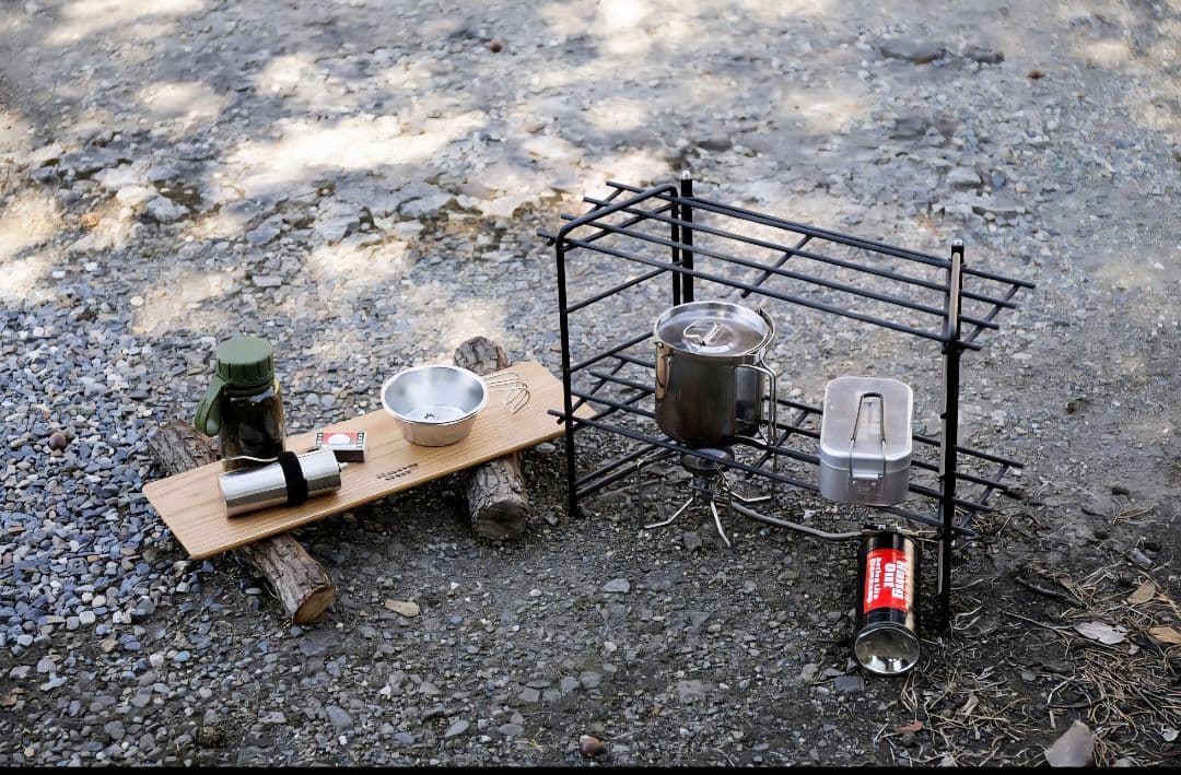 新品ハングアウト、スタッキングテーブル、フィールドラック、ログキャリースタンド