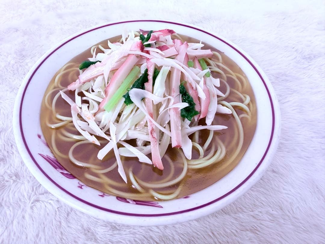 貴重品♪ 昭和レトロ食品サンプル ネギラーメン 直径21.5cm