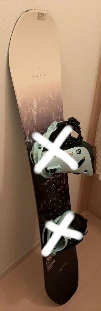 中古品！スノーボード Spoon　１4２＋SALOMONビンディング付き