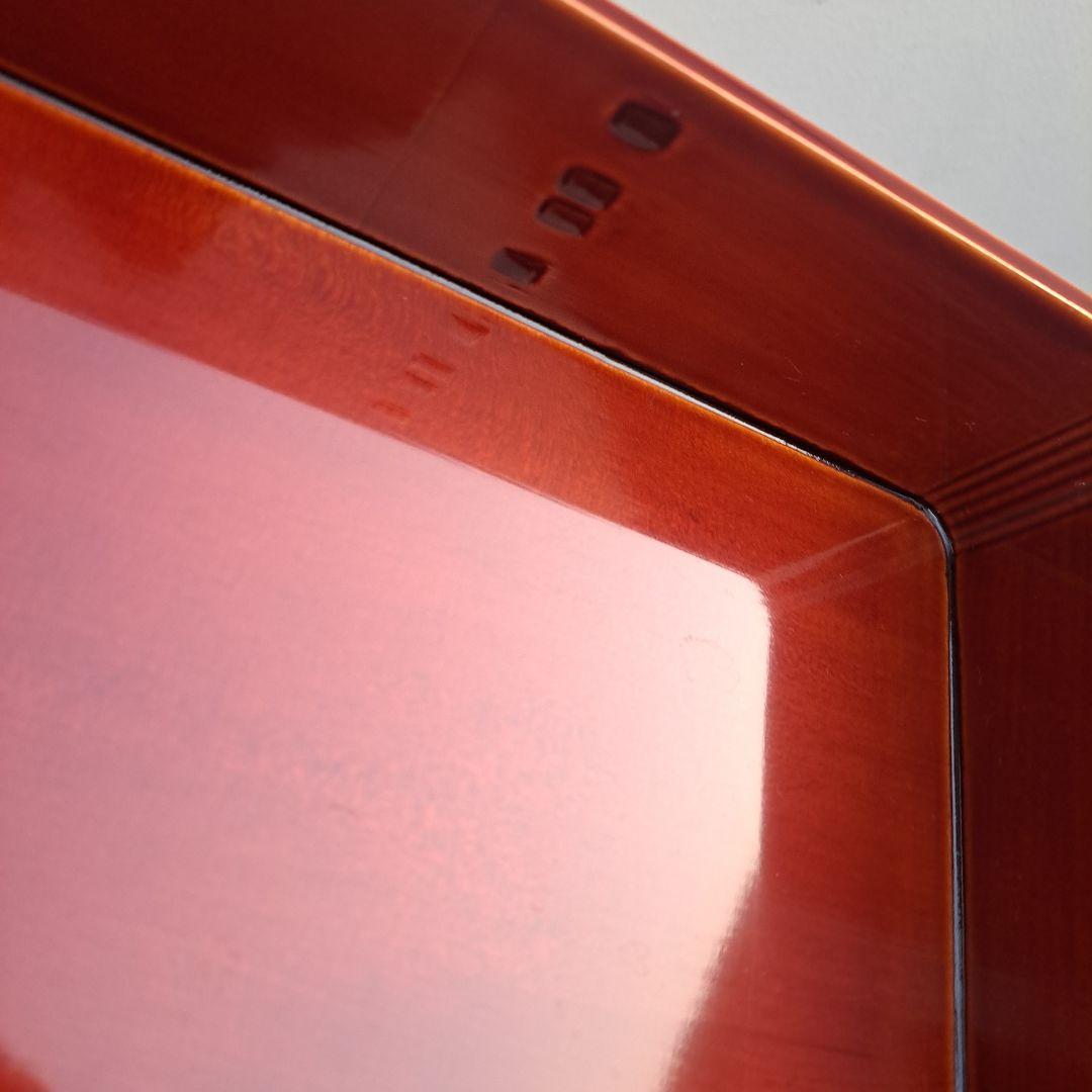 【飛騨春慶塗　6.5寸\"3段重箱】天然木製　曲げ細工　長期保管品