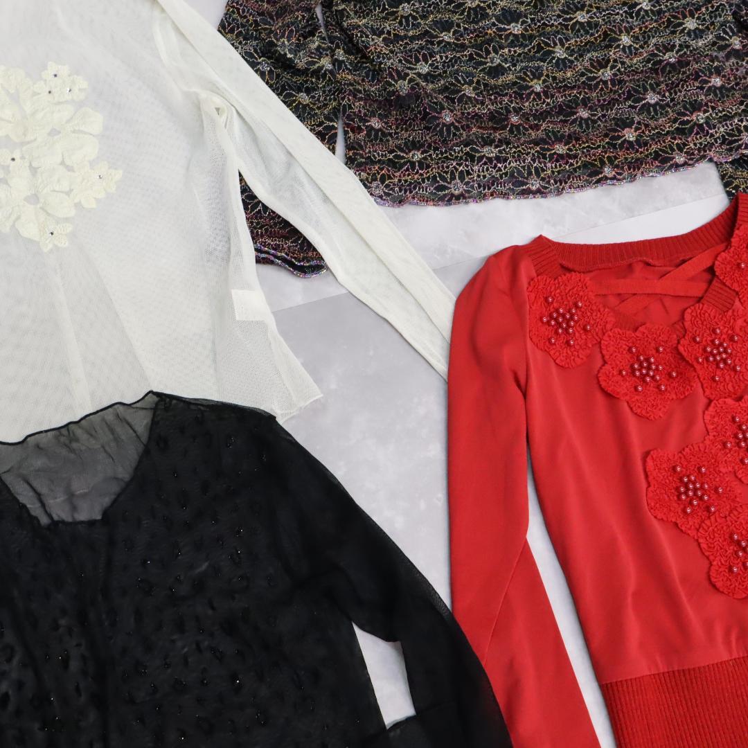 【美品 社交ダンス 衣装 レッスン着 40点 セット】ブラウス トップス 40着