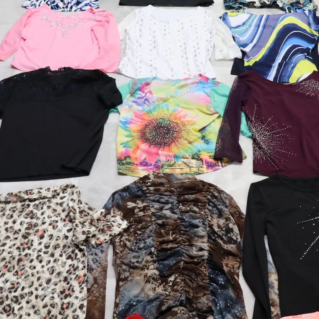 【美品 社交ダンス 衣装 レッスン着 40点 セット】ブラウス トップス 40着