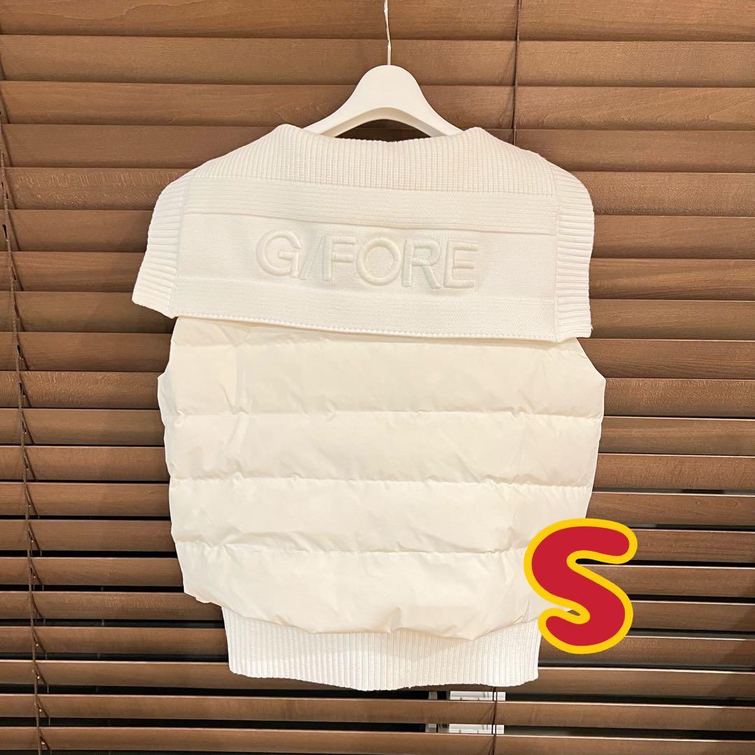 【白S】G/FORE ジーフォア ゴルフ レディース ダウンベスト