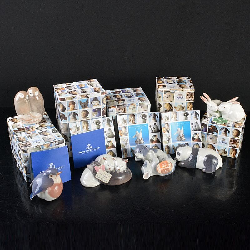 ロイヤルコペンハーゲン　アニマル　フィギュリン　置物　6点まとめて　MR7221