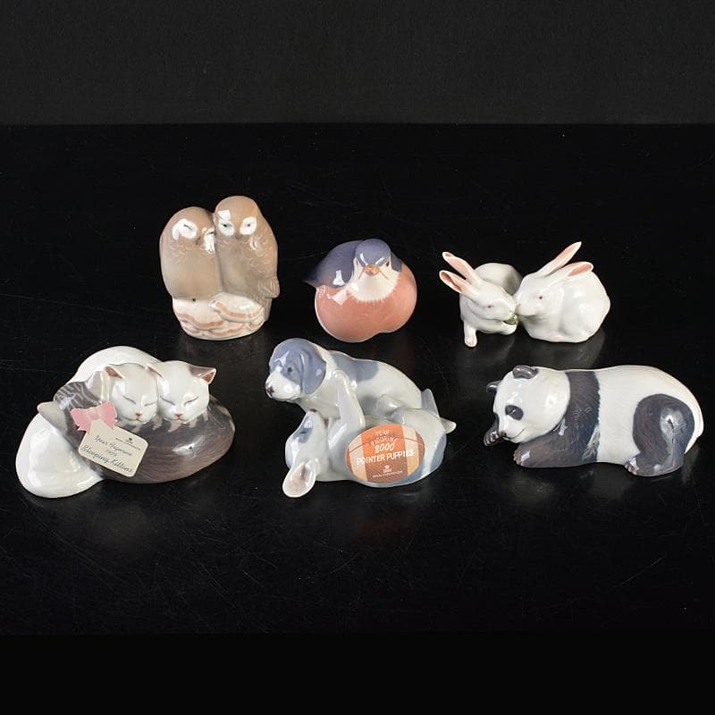 ロイヤルコペンハーゲン　アニマル　フィギュリン　置物　6点まとめて　MR7221