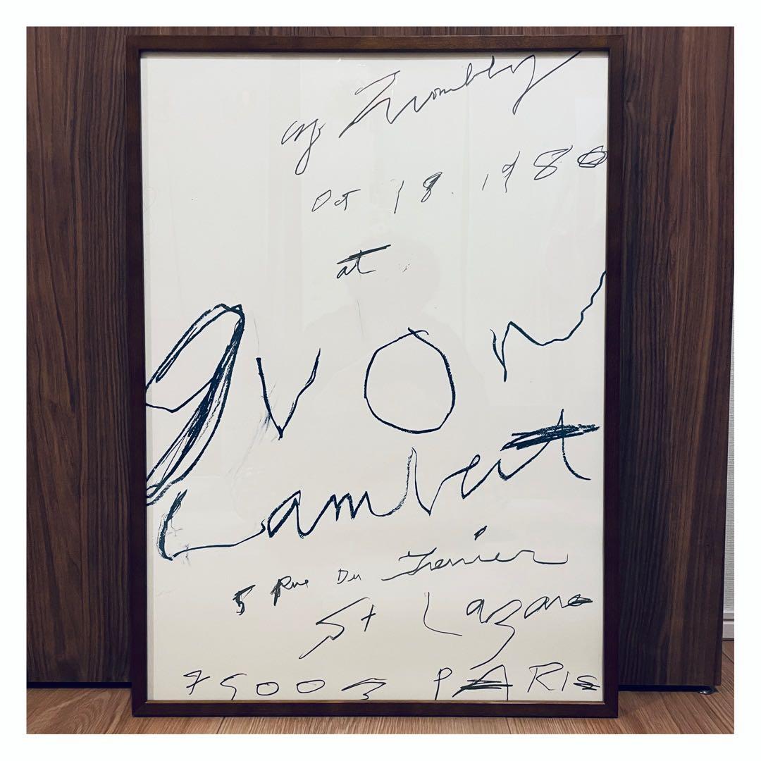 本国パリ完売! Cy Twombly Print (1980)人気ポスター