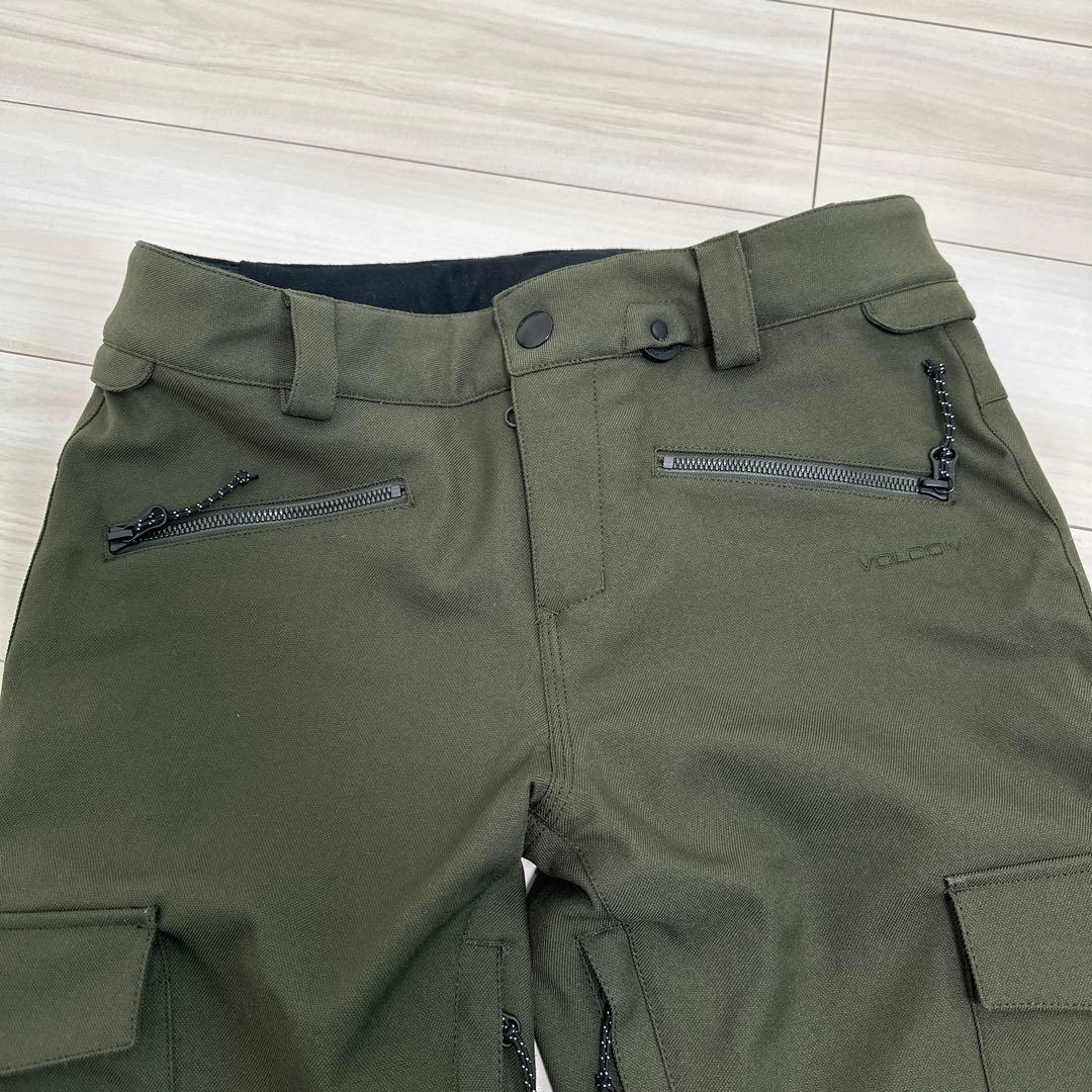 VOLCOM レディース スノーボードパンツ S カーキ
