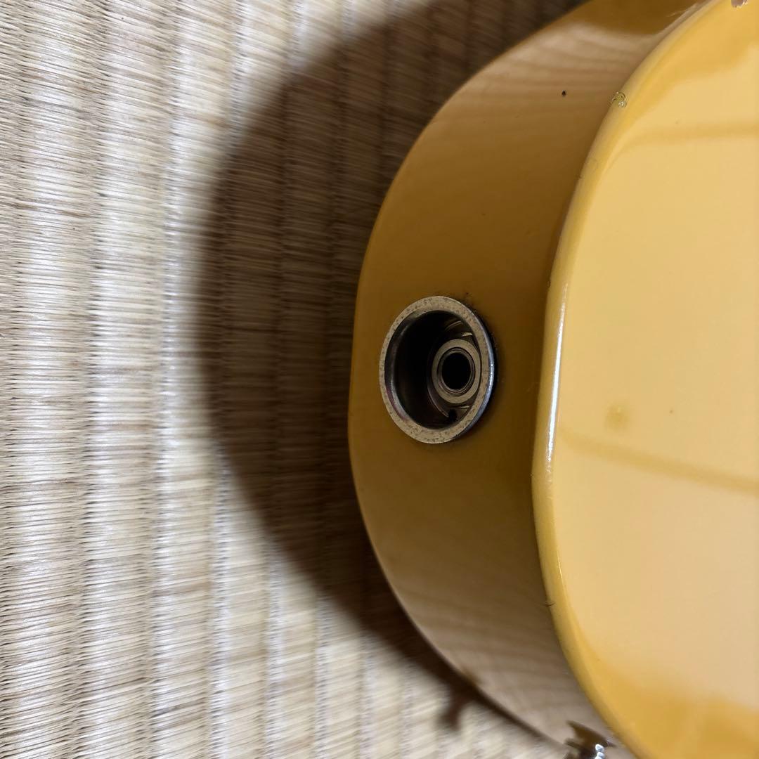 ミニテレキャスター エレキギター イエロー メーカー不明 21フレット