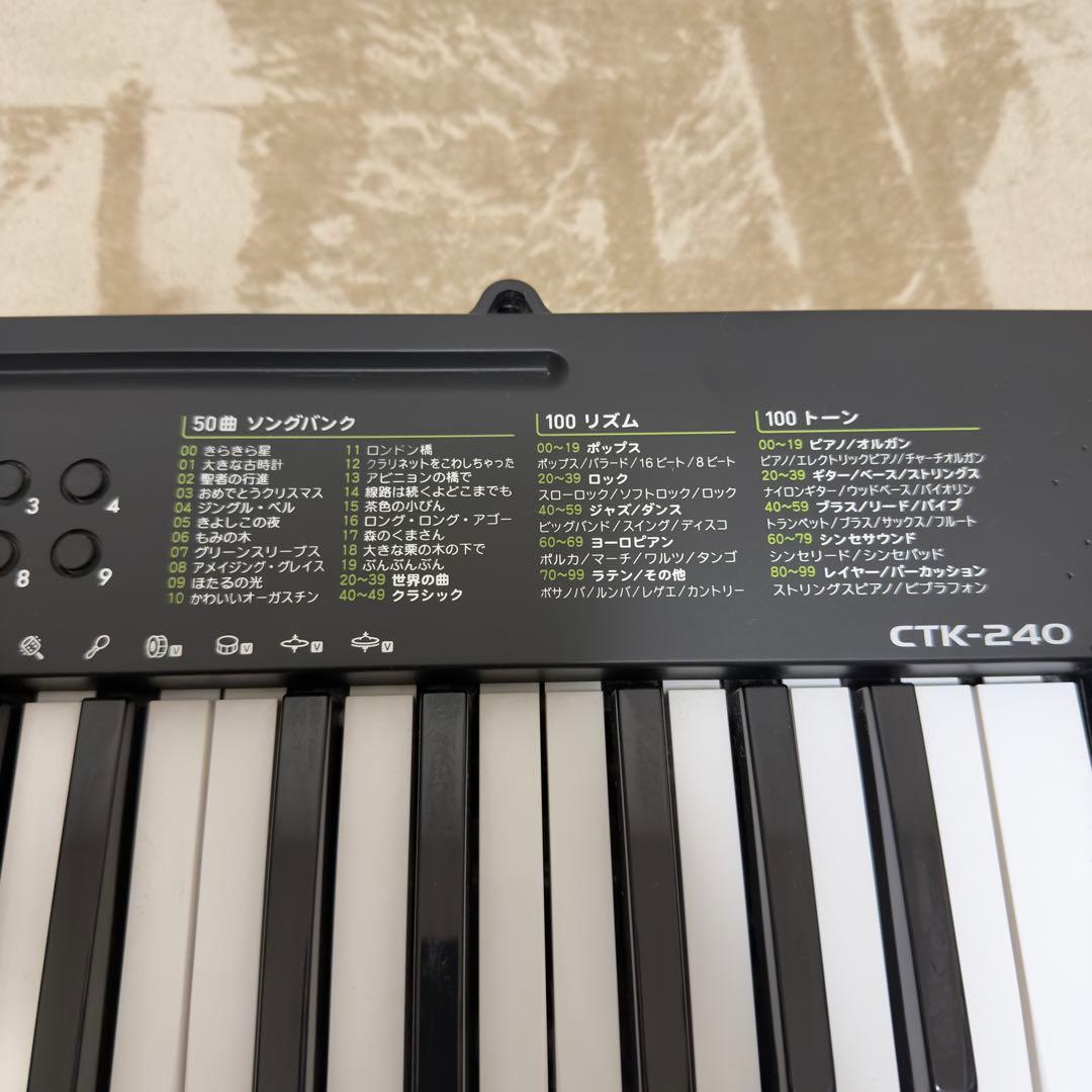 CASIO CTK-240 49鍵 電子キーボード スタンド付