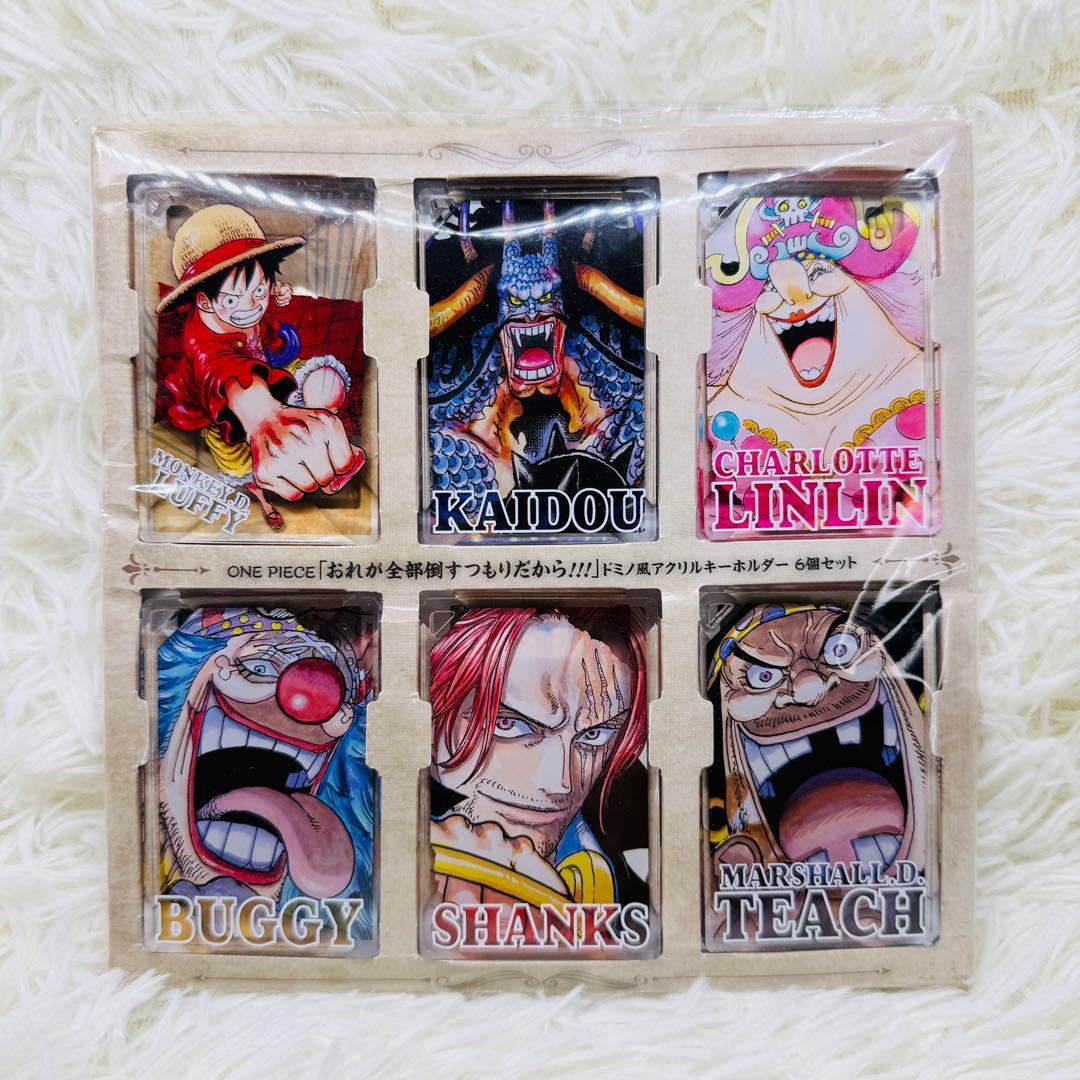 希少 美品 ONE PIECE ワンピース ドミノ風 アクリル キーホルダー