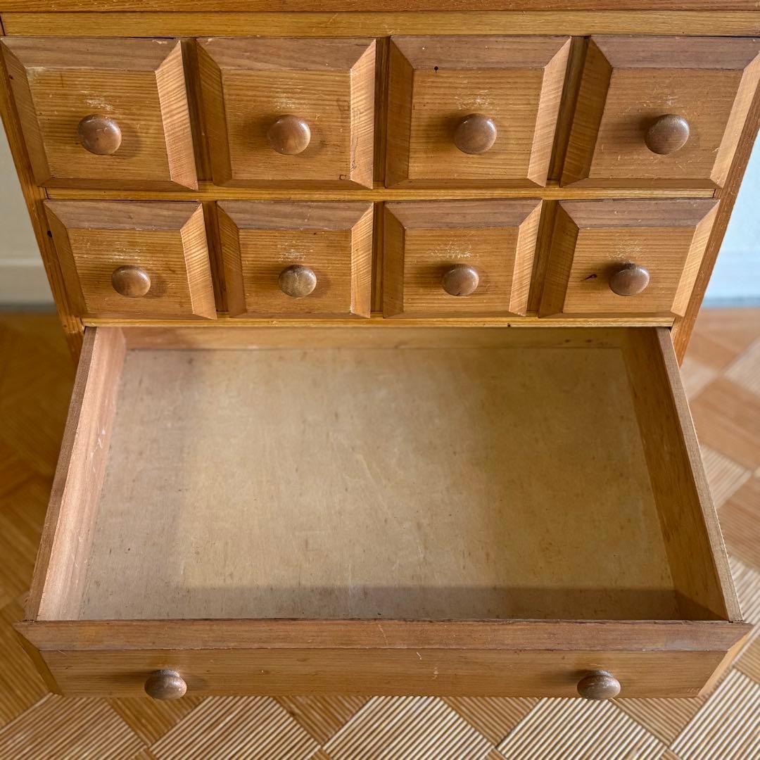 SNT1336 アンティーク 木製 チェスト 小物入れ 昭和レトロ 引き出し