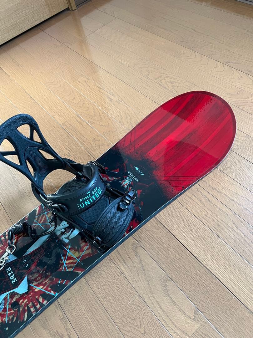 RIDE WILDLIFE155ROMEメンズスノーボードセット ケース付き