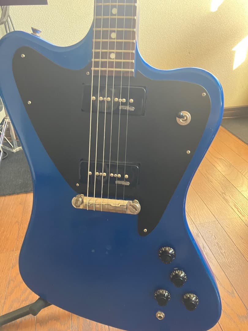 わ*ー様 ジャンク品！bunny firebird ブルー ソリッドボディ エレ