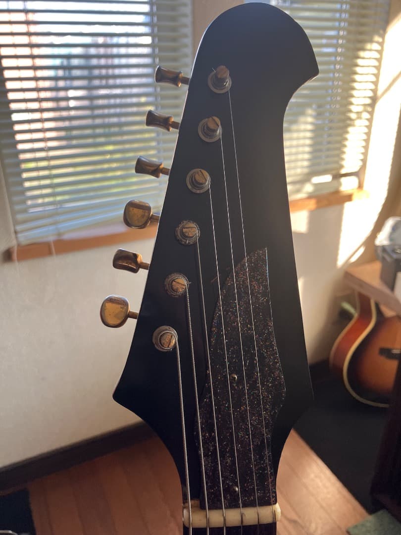 わ*ー様 ジャンク品！bunny firebird ブルー ソリッドボディ エレ