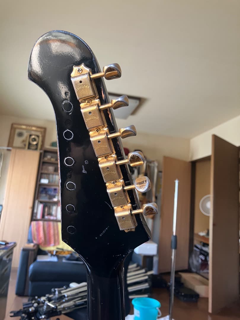 わ*ー様 ジャンク品！bunny firebird ブルー ソリッドボディ エレ