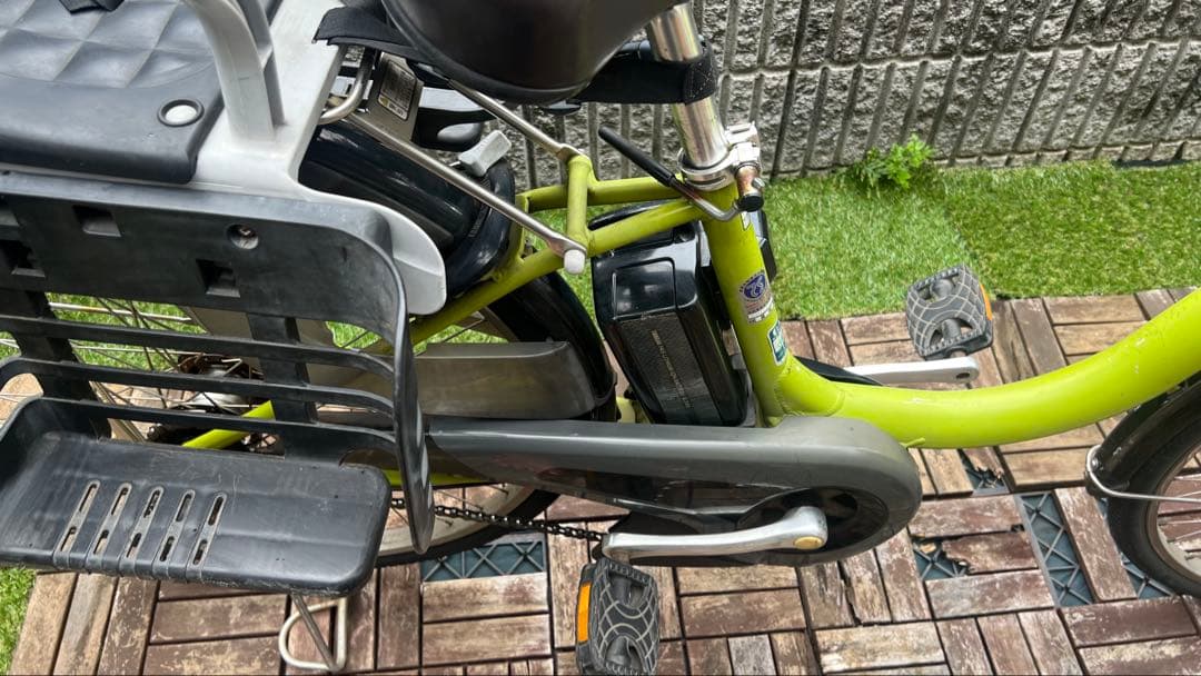 【引き取り】YAMAHA 電動自転車 PAS ナチュラL 子供乗せ グリーン