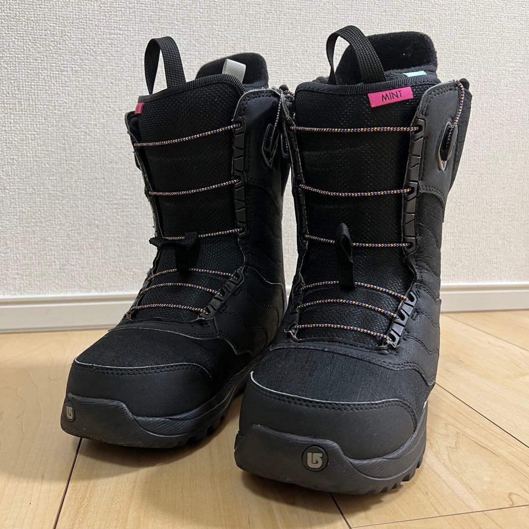 【美品_即日発送】BURTON スノボMINT-ASIAN FIT 22.0cm