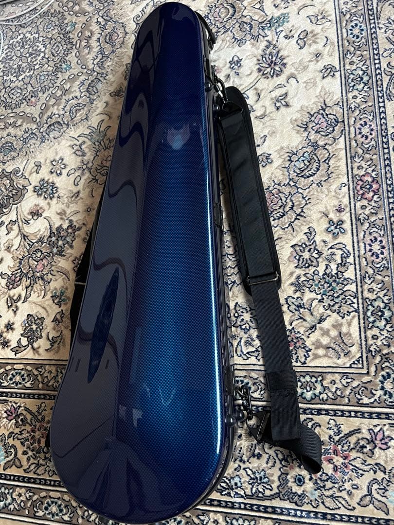 ブルー バイオリンケース ハードケース　カーボンマック　良好
