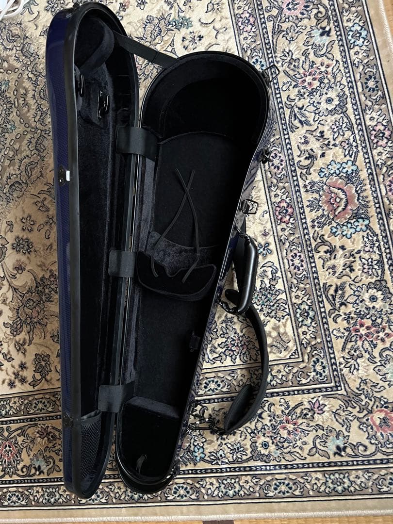 ブルー バイオリンケース ハードケース　カーボンマック　良好