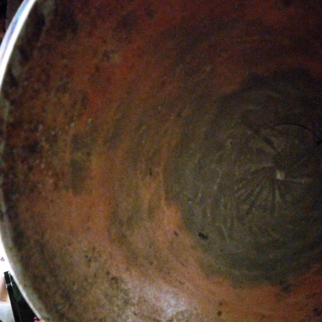 中国陶磁器　明萬歴赤絵　多色装飾の陶器の壺