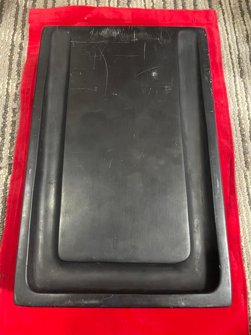 硯 中国 古硯　工芸品 書道具 龍文 彫刻 書道