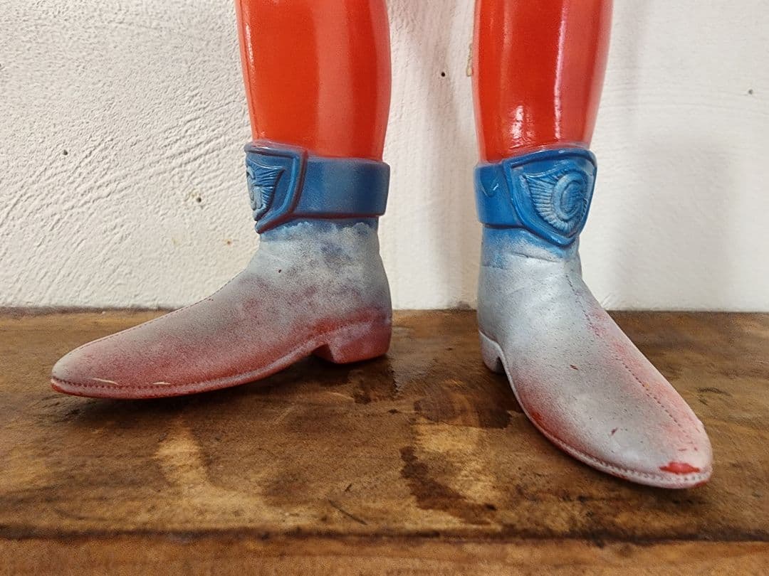 ゴッドマン　ソフビ　ブルマァク　　面取れ　３２センチ　貴重　当時物