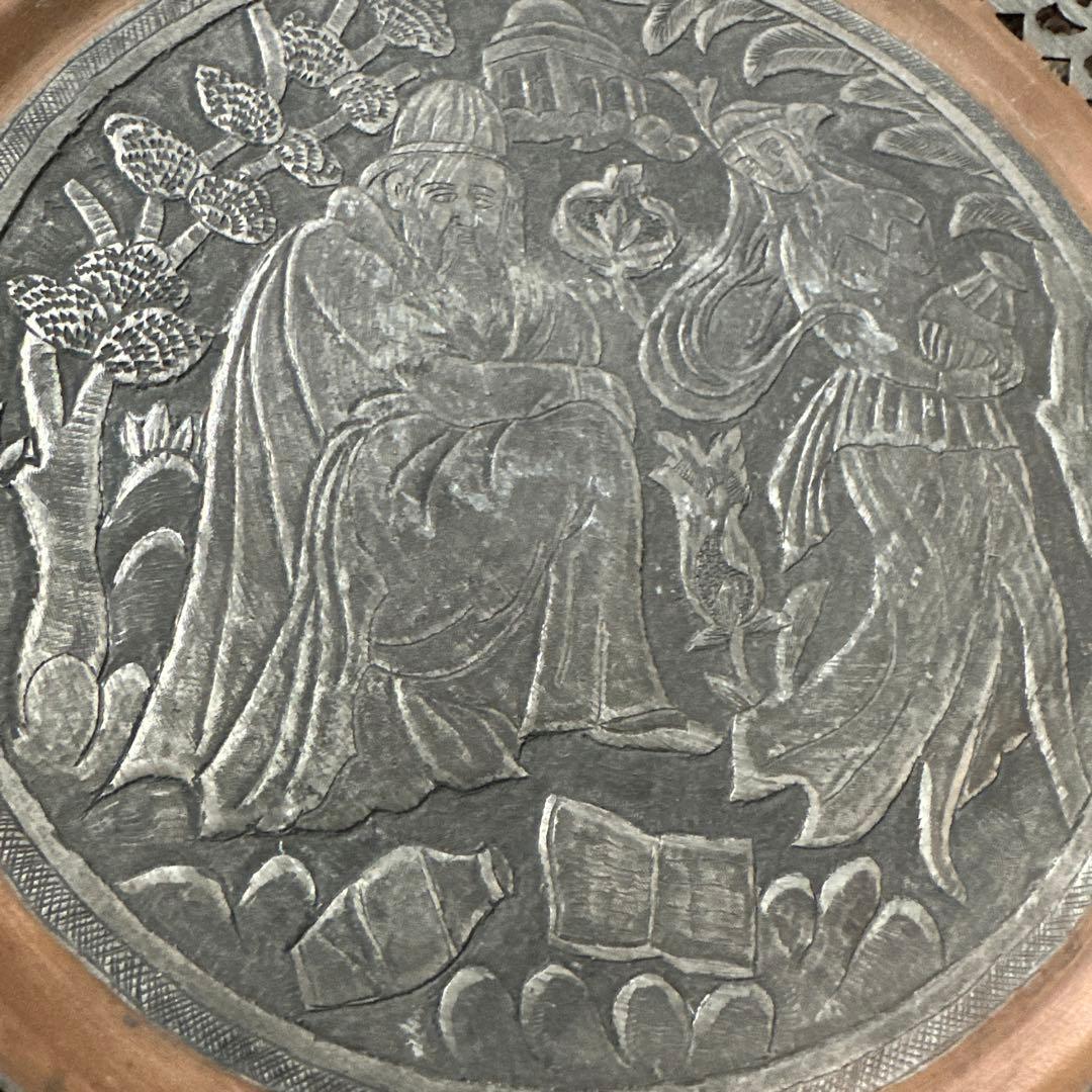 アンティーク彫刻プレート