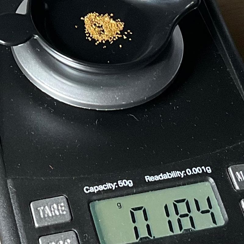 J*Y様 ★砂金★北海道新十津川町　総富地川産★0.184g