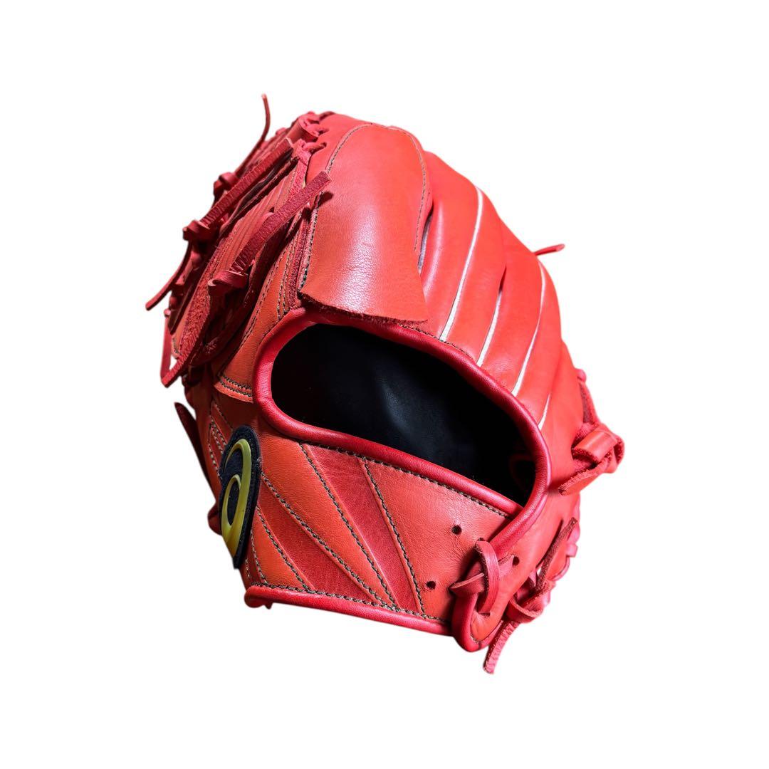 【希少・美品】大谷翔平モデル 左投げ asics 軟式グローブ オレンジ 投手用