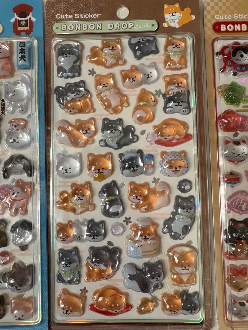 【新品未開封】和柄　ボンボンドロップシール15枚セット