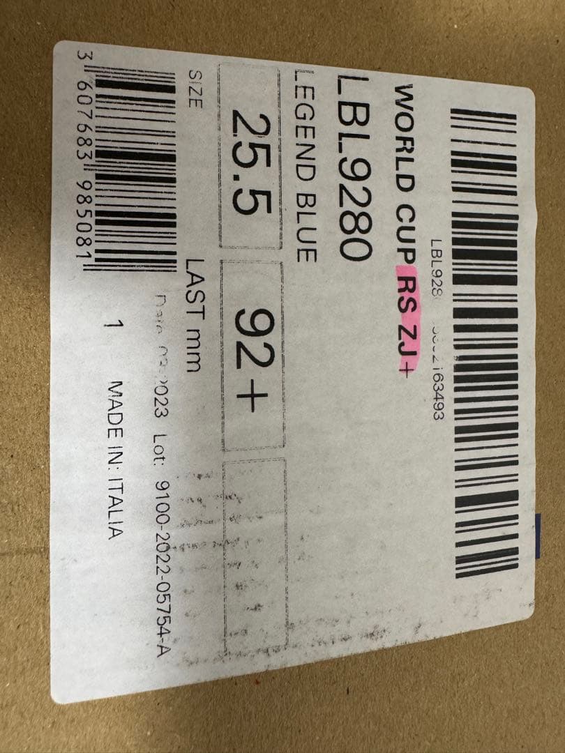 【新品】LANGE ラング スキーブーツ WORLD CUP RS ZJ+