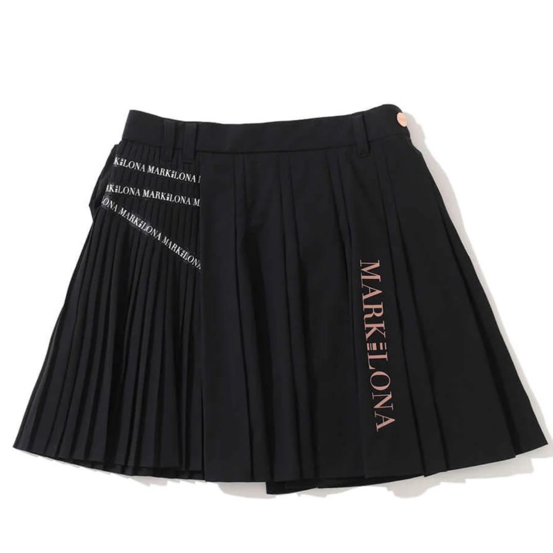【新作！】 MARK&ELONA ブラック プリーツスカート