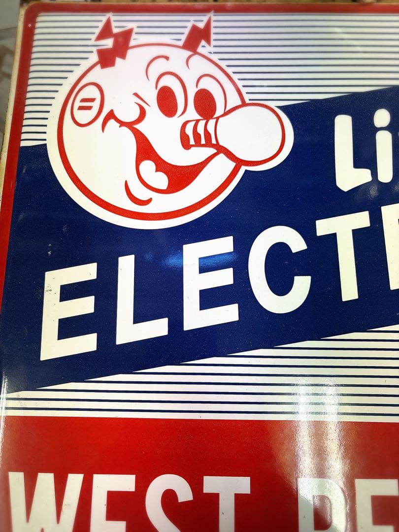 レディキロワット　ホーロー　看板　企業物　レトロ　ヴィンテージ