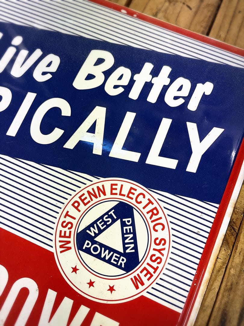 レディキロワット　ホーロー　看板　企業物　レトロ　ヴィンテージ