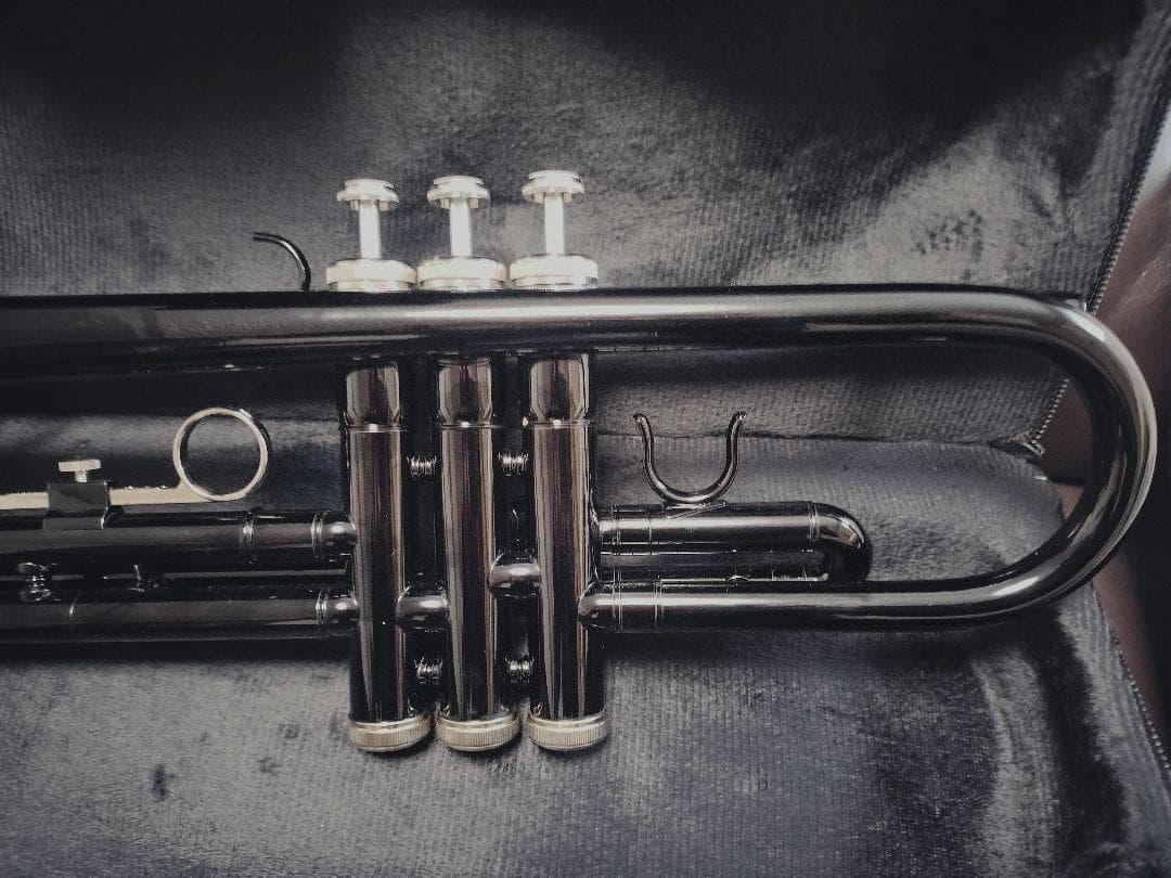 黒色（ブラック） B♭トランペット 本体　未使用品