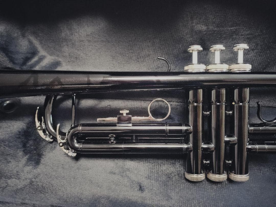 黒色（ブラック） B♭トランペット 本体　未使用品