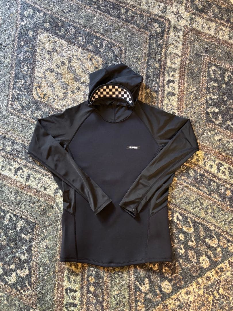 SUPREME フード付き ブラック タッパー　サーフィン