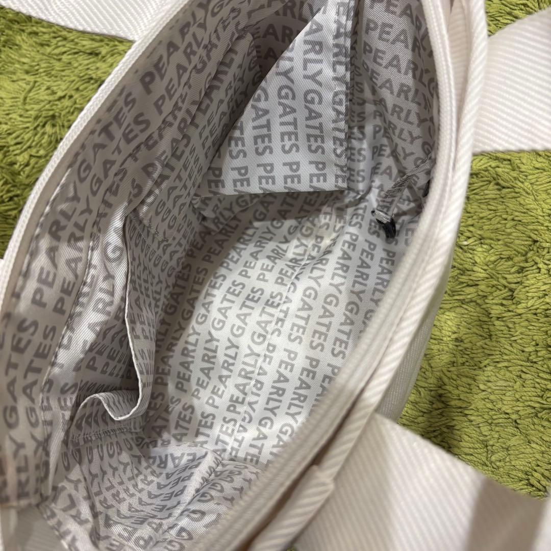 パーリーゲイツ PEARLYGATES カートバッグ ラウンドバッグ ホワイト系