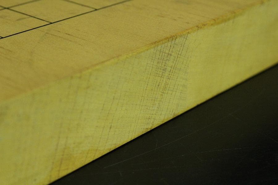 碁盤 美品 無垢材 漆線 36.5cmx33cm 厚み3cm(K-XA769)