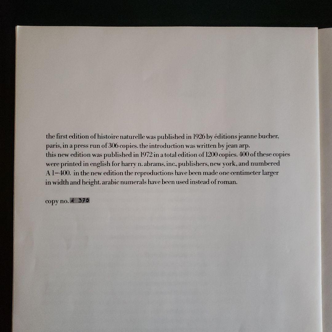 Max Ernst histoire naturelle　博物誌